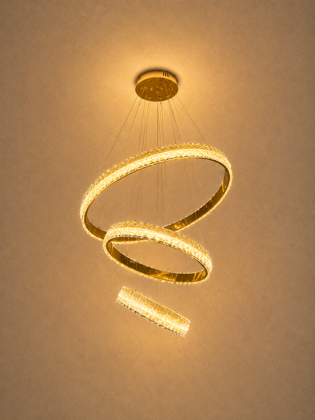 Majestic Halo Crystal Chandelier