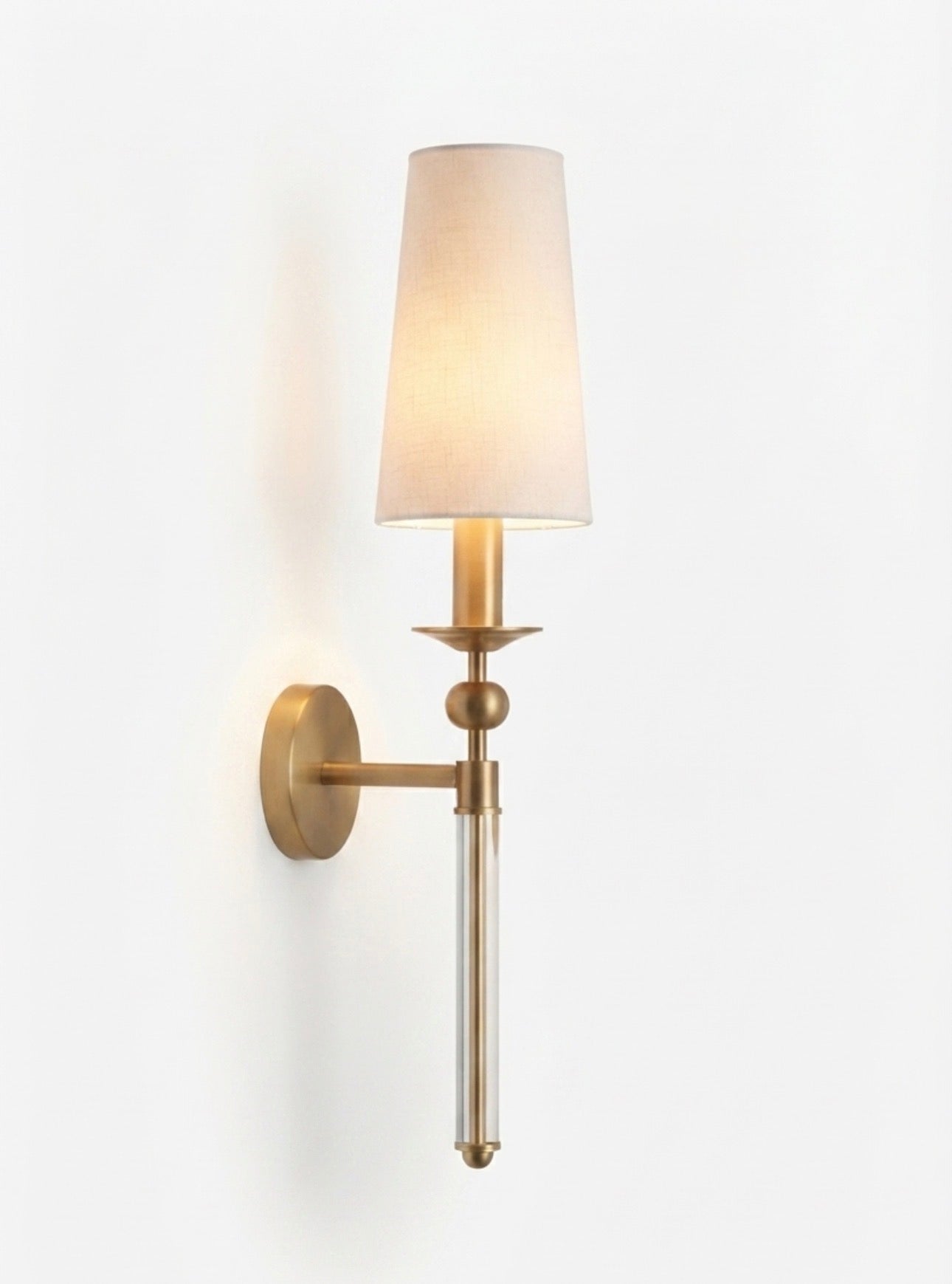 ✨ Luxury Fabric Shade Wall Sconce | Modern Gold Wall Light