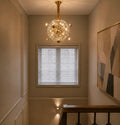 Luxury Crystal Orb Chandelier | Modern Gold LED Pendant Light