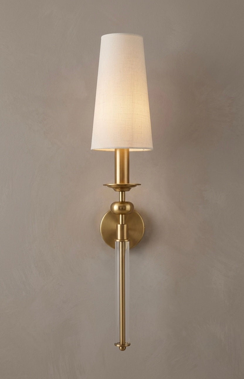 ✨ Luxury Fabric Shade Wall Sconce | Modern Gold Wall Light