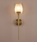 Luxury Modern Glass Wall Sconce | Gold LED Wall Light