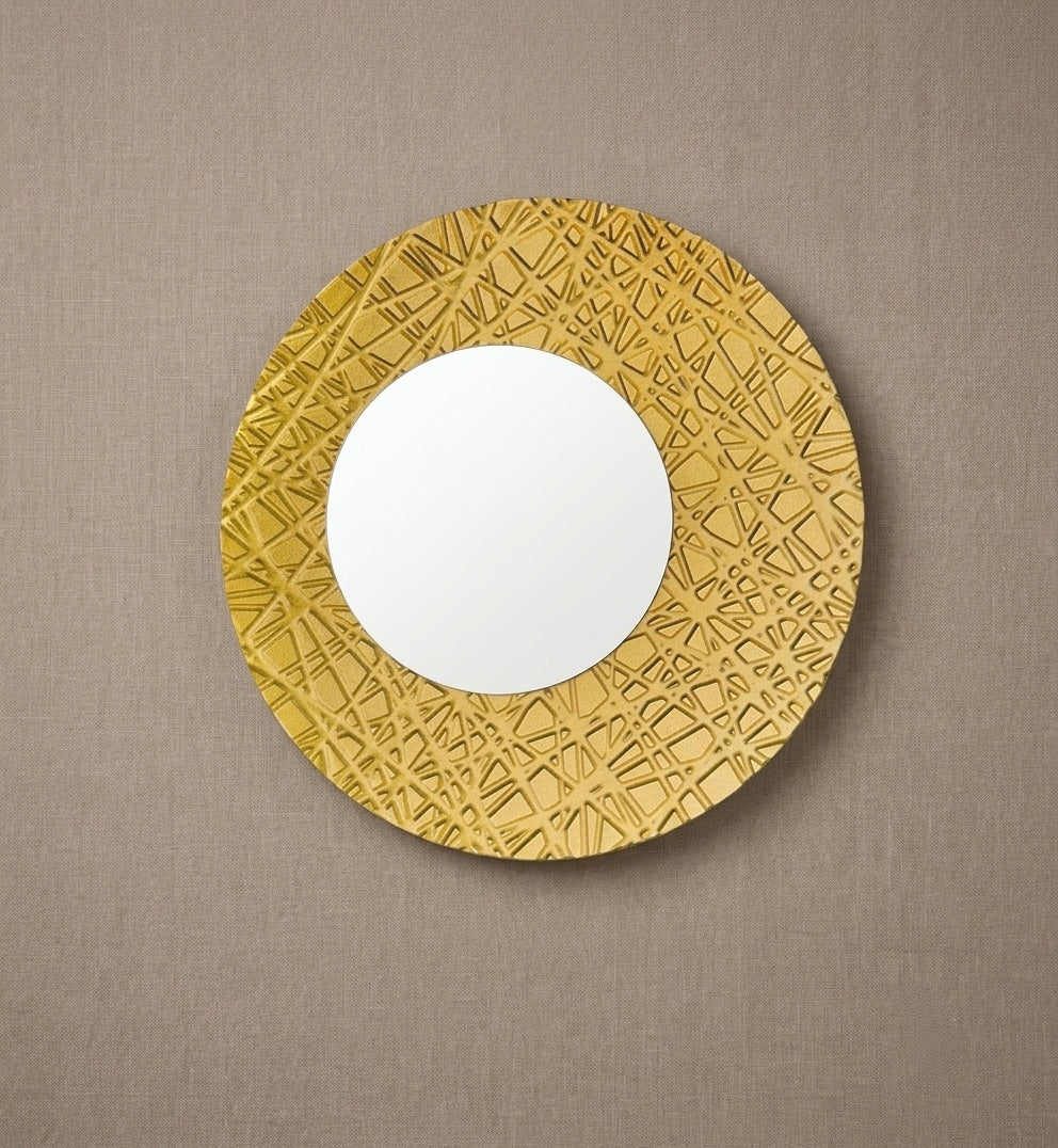 Golden Geometric Wall Light
